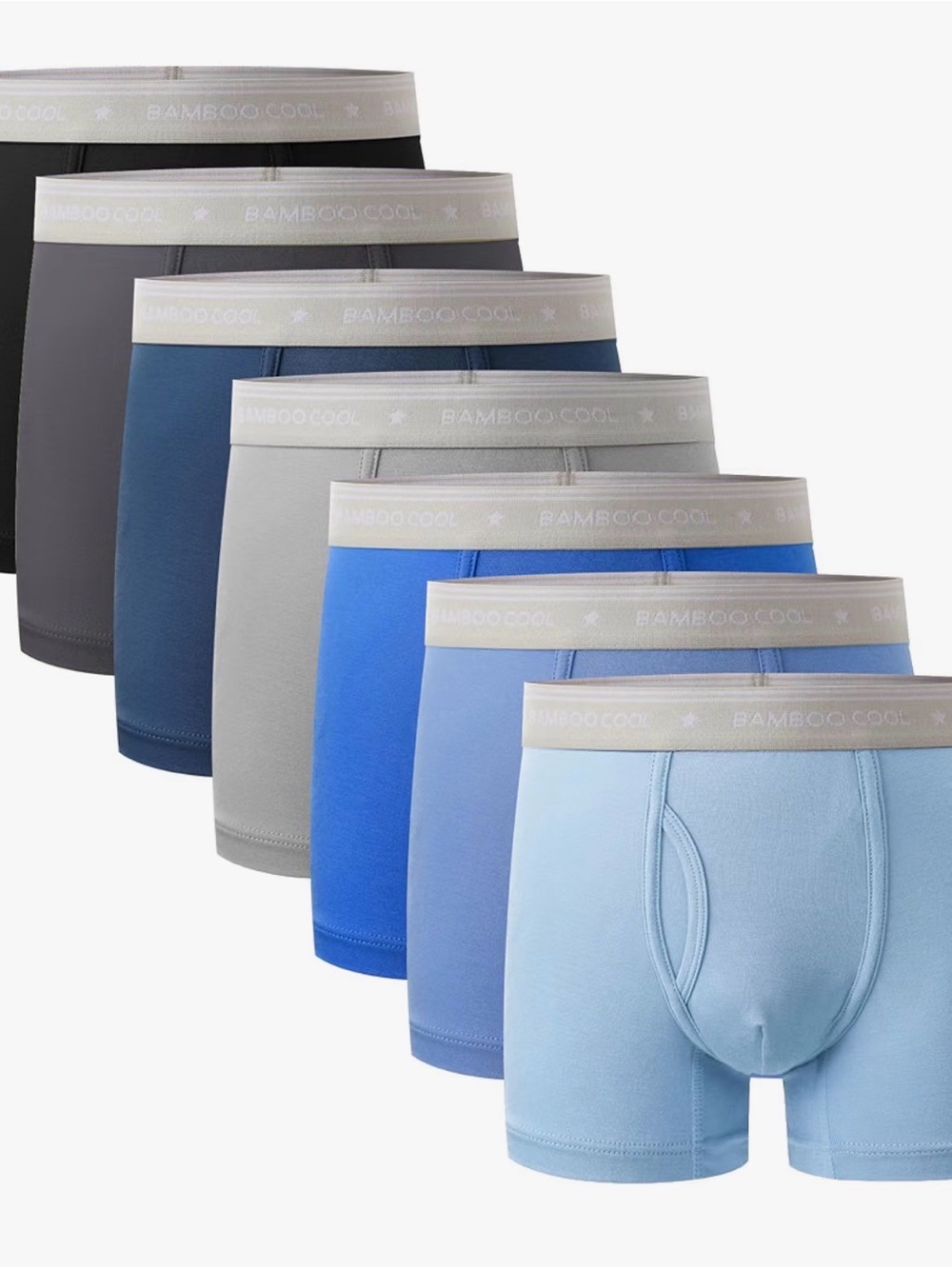 New in Box, Unopened Boy’s BAMBOO COOL Boxer Briefs - 6pk Medium